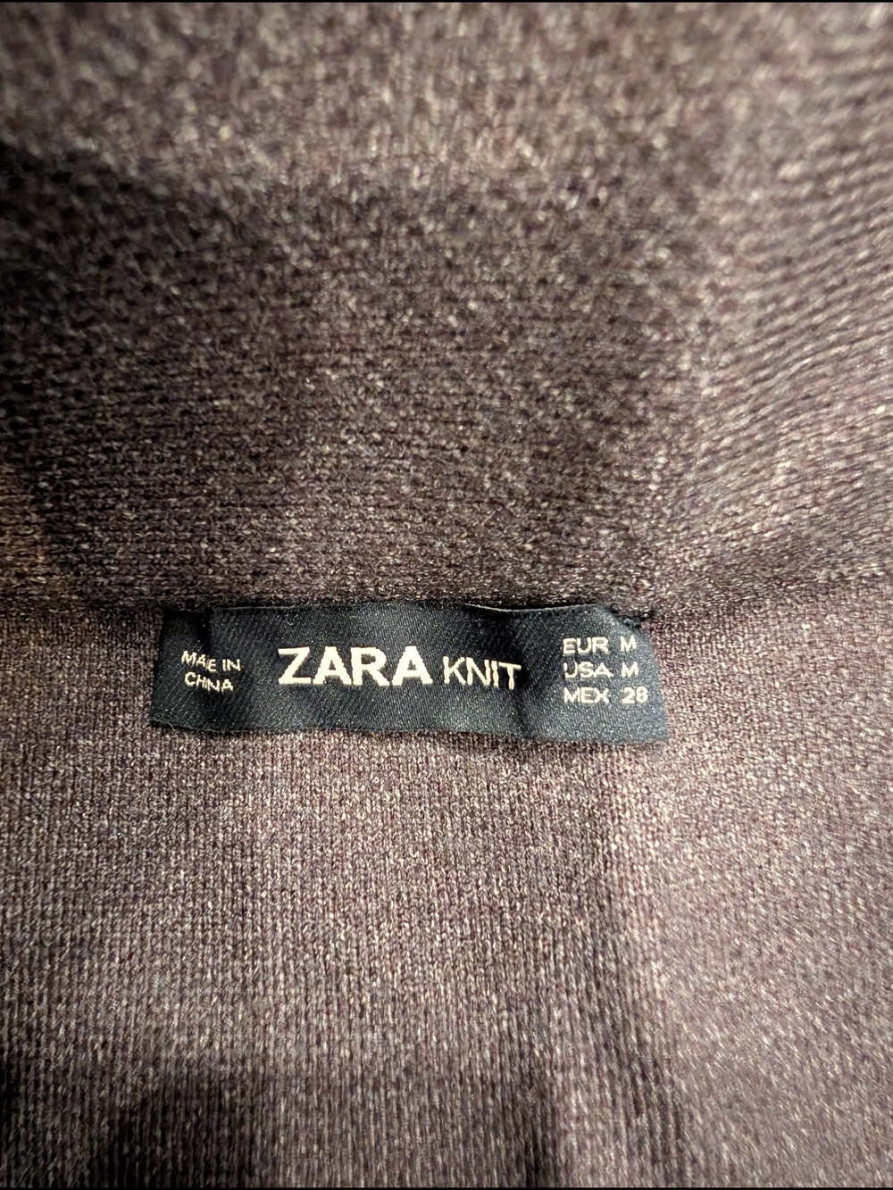 Zara Knit Charcoal Gray Midi Skirt, Medium - Picture 5 of 10